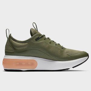 Women’s Nike Air Max Dia in Medium Olive Green/Orange Pulse Sz 7.5